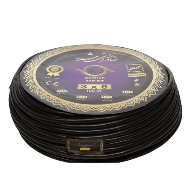 کابل افشان سه رشته صد متری3در6 حلقه 100متری برند صادراتی مشهد