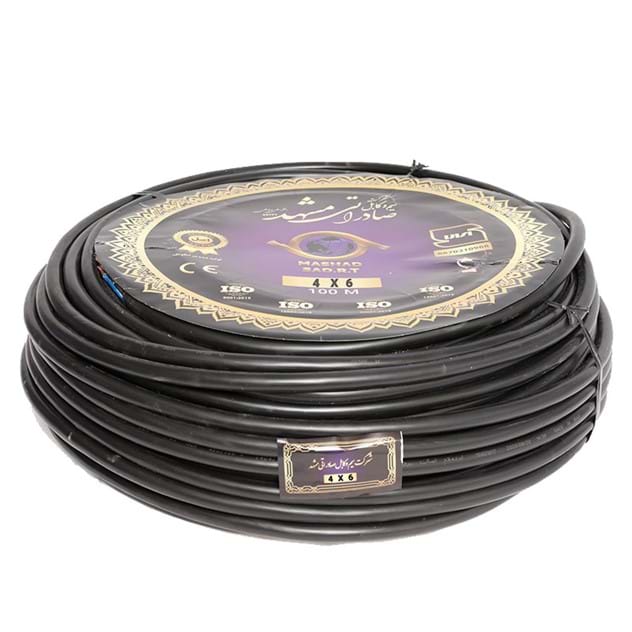 قرقره کابل افشان چهار رشته 4در6 سه فاز برند صادراتی مشهد